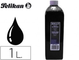 Botella tinta tampón Pelikan negra 1 litro